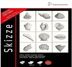 Cover Hahnemühle Papier Skizze 96 g/m² + Bleistiftbox gratis, DIN A 3, 96 g/m²