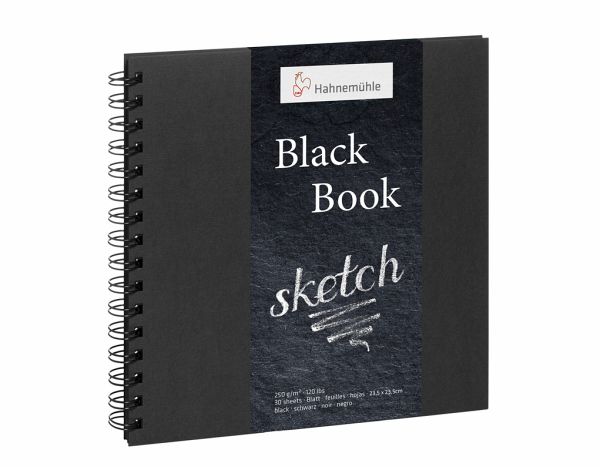 Hahnemühle Papier Black Book, 23,5 x 23,5 cm, 250 g/m² Hahnemühle Papier Black Book, 23,5 x 23,5 cm, 250 g/m²