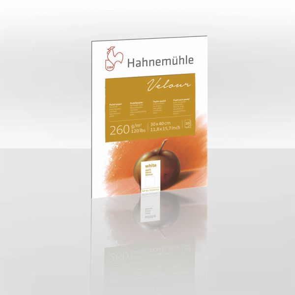 Hahnemühle Papier Pastellpapier Velour, 30 x 40 cm, 260 g/m² Hahnemühle Papier Pastellpapier Velour, 30 x 40 cm, 260 g/m²