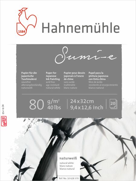 Hahnemühle Papier Sumi-e, 24 x 32 cm, 80 g/m² Hahnemühle Papier Sumi-e, 24 x 32 cm, 80 g/m²