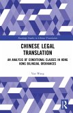 Chinese Legal Translation (eBook, ePUB)