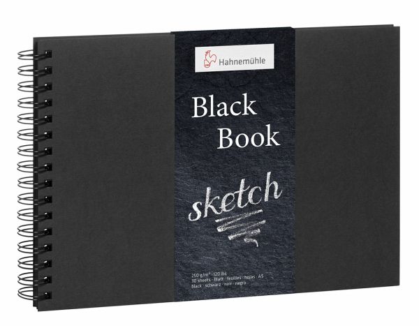 Hahnemühle Papier Black Book, DIN A 5, 250 g/m² Hahnemühle Papier Black Book, DIN A 5, 250 g/m²