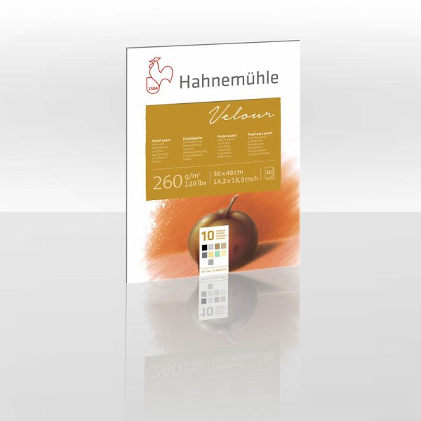 Hahnemühle Papier Pastellpapier Velour, 36 x 48 cm, 260 g/m² Hahnemühle Papier Pastellpapier Velour, 36 x 48 cm, 260 g/m²