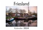 Friesland (Wandkalender 2024, Kalender DIN A4 quer, Monatskalender im Querformat mit Kalendarium, Das perfekte Geschenk)