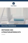 METHODIK DES LITERATURUNTERRICHTS