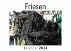 Friesen (Wandkalender 2024, Kalender DIN A4 quer, Monatskalender im Querformat mit Kalendarium, Das perfekte Geschenk)