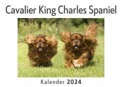 Cover Cavalier King Charles Spaniel (Wandkalender 2024, Kalender DIN A4 quer, Monatskalender im Querformat mit Kalendarium, Das perfekte Geschenk)