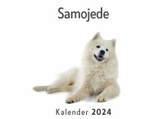 Samojede (Wandkalender 2024, Kalender DIN A4 quer, Monatskalender im Querformat mit Kalendarium, Das perfekte Geschenk) - Müller, Anna