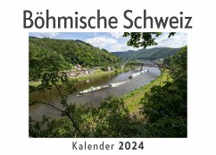 Böhmische Schweiz (Wandkalender 2024, Kalender DIN A4 quer, Monatskalender im Querformat mit Kalendarium, Das perfekte Geschenk) - Müller, Anna