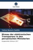 Niveau der elektronischen Transparenz in den peruanischen Ministerien