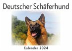 Deutscher Schäferhund (Wandkalender 2024, Kalender DIN A4 quer, Monatskalender im Querformat mit Kalendarium, Das perfekte Geschenk)