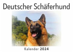 Deutscher Schäferhund (Wandkalender 2024, Kalender DIN A4 quer, Monatskalender im Querformat mit Kalendarium, Das perfekte Geschenk) - Müller, Anna