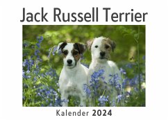 Jack Russell Terrier (Wandkalender 2024, Kalender DIN A4 quer, Monatskalender im Querformat mit Kalendarium, Das perfekte Geschenk) - Müller, Anna