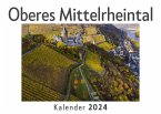 Oberes Mittelrheintal (Wandkalender 2024, Kalender DIN A4 quer, Monatskalender im Querformat mit Kalendarium, Das perfekte Geschenk)