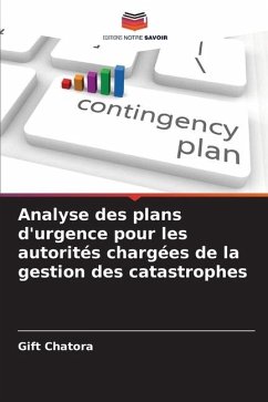 Analyse des plans d'urgence pour les autorités chargées de la gestion des catastrophes - Chatora, Gift