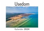 Usedom (Wandkalender 2024, Kalender DIN A4 quer, Monatskalender im Querformat mit Kalendarium, Das perfekte Geschenk)