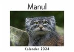 Manul (Wandkalender 2024, Kalender DIN A4 quer, Monatskalender im Querformat mit Kalendarium, Das perfekte Geschenk)