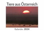Tiere aus Österreich (Wandkalender 2024, Kalender DIN A4 quer, Monatskalender im Querformat mit Kalendarium, Das perfekte Geschenk)