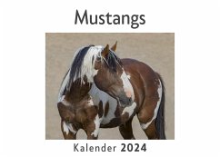 Mustangs (Wandkalender 2024, Kalender DIN A4 quer, Monatskalender im Querformat mit Kalendarium, Das perfekte Geschenk) - Müller, Anna