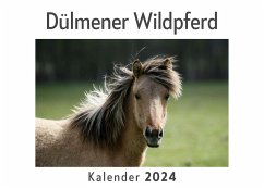 Dülmener Wildpferd (Wandkalender 2024, Kalender DIN A4 quer, Monatskalender im Querformat mit Kalendarium, Das perfekte Geschenk) - Müller, Anna