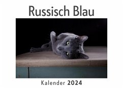 Russisch Blau (Wandkalender 2024, Kalender DIN A4 quer, Monatskalender im Querformat mit Kalendarium, Das perfekte Geschenk) - Müller, Anna