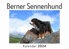 Berner Sennenhund (Wandkalender 2024, Kalender DIN A4 quer, Monatskalender im Querformat mit Kalendarium, Das perfekte Geschenk) - Müller, Anna