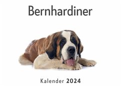 Bernhardiner (Wandkalender 2024, Kalender DIN A4 quer, Monatskalender im Querformat mit Kalendarium, Das perfekte Geschenk) - Müller, Anna