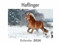 Haflinger (Wandkalender 2024, Kalender DIN A4 quer, Monatskalender im Querformat mit Kalendarium, Das perfekte Geschenk) - Müller, Anna