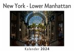 New York - Lower Manhattan (Wandkalender 2024, Kalender DIN A4 quer, Monatskalender im Querformat mit Kalendarium, Das perfekte Geschenk)