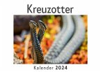 Kreuzotter (Wandkalender 2024, Kalender DIN A4 quer, Monatskalender im Querformat mit Kalendarium, Das perfekte Geschenk)