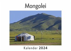 Mongolei (Wandkalender 2024, Kalender DIN A4 quer, Monatskalender im Querformat mit Kalendarium, Das perfekte Geschenk) - Müller, Anna