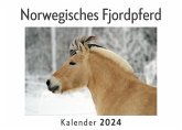 Norwegisches Fjordpferd (Wandkalender 2024, Kalender DIN A4 quer, Monatskalender im Querformat mit Kalendarium, Das perfekte Geschenk)