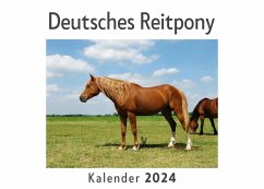 Deutsches Reitpony (Wandkalender 2024, Kalender DIN A4 quer, Monatskalender im Querformat mit Kalendarium, Das perfekte Geschenk) - Müller, Anna