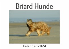 Briard Hunde (Wandkalender 2024, Kalender DIN A4 quer, Monatskalender im Querformat mit Kalendarium, Das perfekte Geschenk) - Müller, Anna