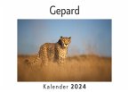 Gepard (Wandkalender 2024, Kalender DIN A4 quer, Monatskalender im Querformat mit Kalendarium, Das perfekte Geschenk)