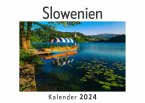 Slowenien (Wandkalender 2024, Kalender DIN A4 quer, Monatskalender im Querformat mit Kalendarium, Das perfekte Geschenk)