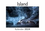 Island (Wandkalender 2024, Kalender DIN A4 quer, Monatskalender im Querformat mit Kalendarium, Das perfekte Geschenk)