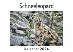 Schneeleopard (Wandkalender 2024, Kalender DIN A4 quer, Monatskalender im Querformat mit Kalendarium, Das perfekte Geschenk) - Müller, Anna