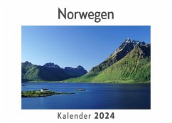 Norwegen (Wandkalender 2024, Kalender DIN A4 quer, Monatskalender im Querformat mit Kalendarium, Das perfekte Geschenk) - Müller, Anna