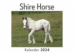 Shire Horse (Wandkalender 2024, Kalender DIN A4 quer, Monatskalender im Querformat mit Kalendarium, Das perfekte Geschenk) - Müller, Anna