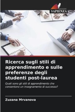 Ricerca sugli stili di apprendimento e sulle preferenze degli studenti post-laurea - Mrvanova, Zuzana