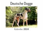 Deutsche Dogge (Wandkalender 2024, Kalender DIN A4 quer, Monatskalender im Querformat mit Kalendarium, Das perfekte Geschenk)