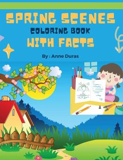 Spring Scenes Coloring Book with Facts - Duras