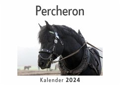 Percheron (Wandkalender 2024, Kalender DIN A4 quer, Monatskalender im Querformat mit Kalendarium, Das perfekte Geschenk) - Müller, Anna