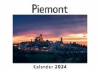 Piemont (Wandkalender 2024, Kalender DIN A4 quer, Monatskalender im Querformat mit Kalendarium, Das perfekte Geschenk)