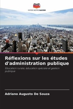 Réflexions sur les études d'administration publique - De Souza, Adriano Augusto