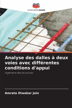 Analyse des dalles à deux voies avec différentes conditions d'appui - Jain, Amrata Diwakar