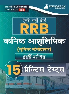 RRB Junior Stenographer Recruitment Exam Book 2023 (Hindi Edition)   Railway Recruitment Board   15 Practice Tests (2200+ Solved MCQs) with Free Access To Online Tests - Edugorilla Prep Experts
