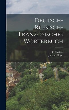 Cover Deutsch-russisch-französisches Wörterbuch