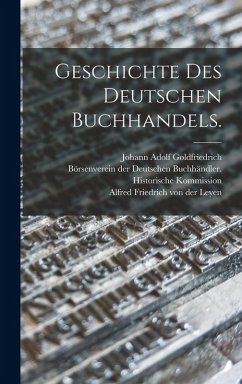 Cover Geschichte des deutschen Buchhandels.